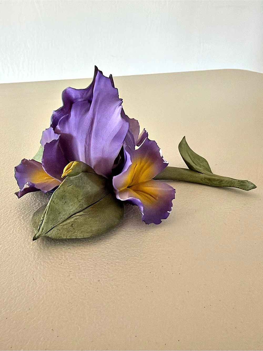 Woods Purple Iris Faux Floral Stem
